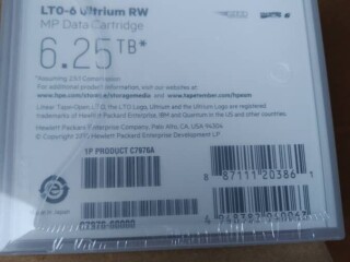 Hewlett Packard Enterprises 6.25TB LTO-6 Ultrium RW Data Cartridge (20-Pack)